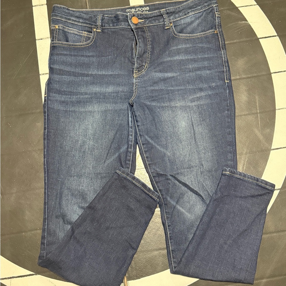 Maurices Women's Everflex Dark Blue Skinny Jeans